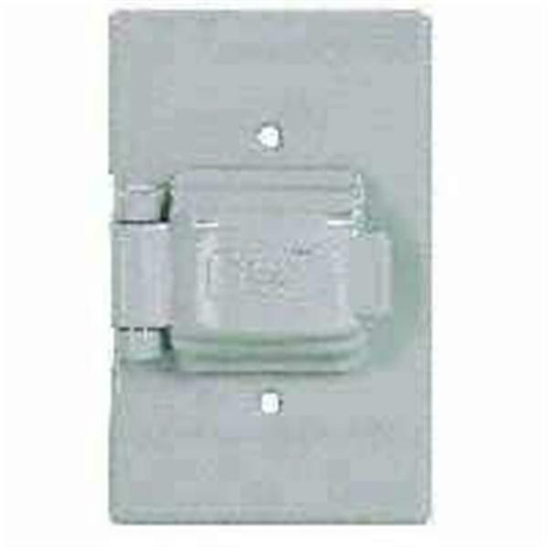 Eaton Wiring Devices S1961 1-Gang Non-Metalic Single Receptacle Cover 6181952